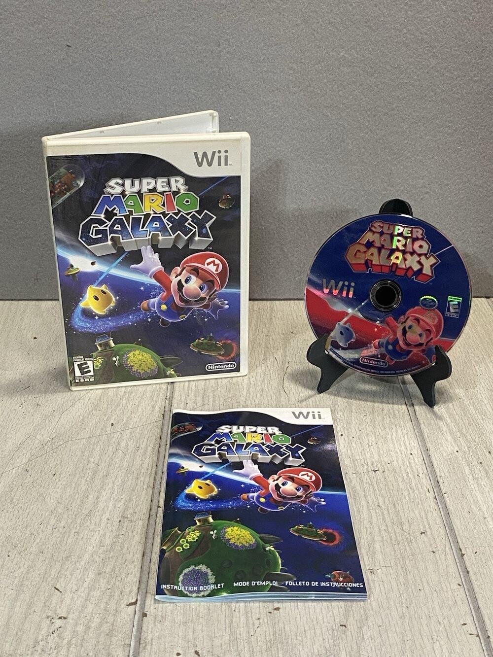 Super Mario Galaxy (Nintendo Wii, 2007) WITH MANUAL. Tested!